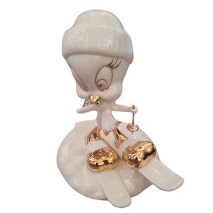 Lenox Vintage Tweety Skiing Porcelain Collectible Figurine Looney Tunes